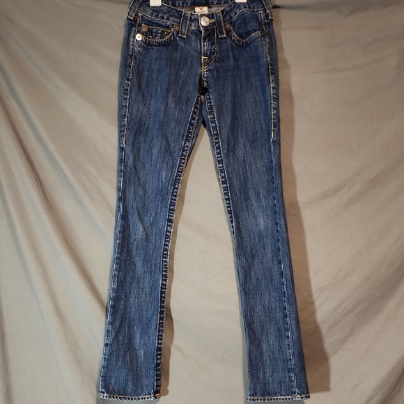 True Religion Women's Classic Blue Boot Cut Jeans - Picture 3 of 7